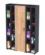 Комплект шаф Open Office №3 антрацит Loft Design