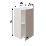 Шафка верхня В40 L/R LED (h-720) кухня Сью Світ Меблів