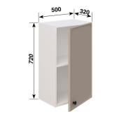 Шафка верхня В50 L/R LED (h-720) кухня Сью Світ Меблів
