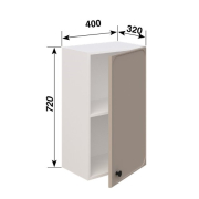Шафка верхня В40 L/R (h-720) кухня Сью Світ Меблів