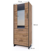 Витрина 1D1W Amino Mebel Bos