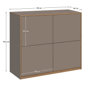 Комод 4D Complex cubanit grey Mebel Bos
