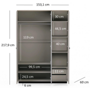 Шафа 3D Dominica Mebel Bos