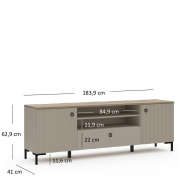ТВ тумба 2D1S Dominica Mebel Bos