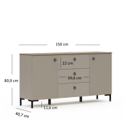 Комод 2D3S Dominica Mebel Bos