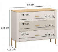 Комод 3S Ruben Mebel Bos