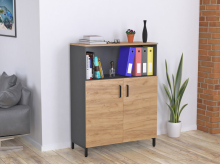 Тумба офісна LTO-900-1200 антрацит Loft Design
