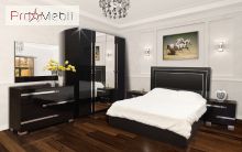 Ліжко 2-сп з підйомним механізмом чорне Екстаза Світ Меблів
