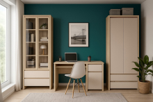 Стіл письмовий BIU1D1S/120 Каспіан кашемір ВМК (БРВ)