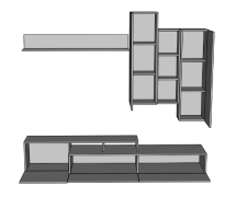 Стінка Лора тоффі / дуб ліворно Світ Меблів