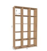 Стелаж Кубіка 3 дуб аппалачі Світ Меблів