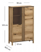 Вітрина 2D1W Helix Mebel Bos