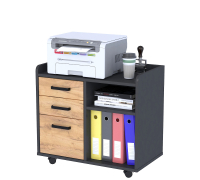 Тумба мобільна Open Office NTP-3S-73-65 антрацит Loft Design