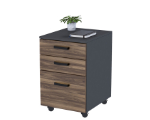 Тумба мобильная Open Office NT-3S-42-65 антрацит Loft Design