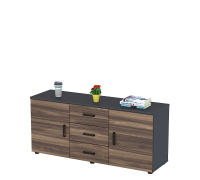 Тумба офисная Open Office NTB-140-62 антрацит Loft Design