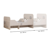 Ліжко розсувне 80х100/160 Ping Mebel Bos