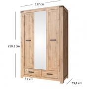Шкаф 3D2S Mortiz Mebel Bos