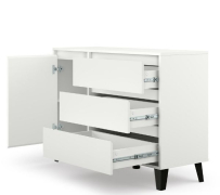 Комод 1D3S Borg белый Mebel Bos