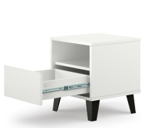 Тумба прикроватная 1S Borg белая Mebel Bos