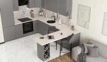 Тумба нижня Н80ДШ LUX кухня Влада Світ Меблів