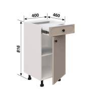 Тумба нижня Н40ДШ Favorit кухня Сью Світ Меблів