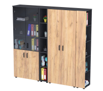 Комплект шаф Open Office №5 антрацит Loft Design