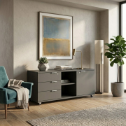 Тумба мобільна WS-3S-1D Work Space антрацит Loft Design