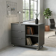 Тумба мобільна WS-3S Work Space антрацит Loft Design