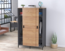 Шафа офісна LS-1200-1900-600 антрацит Loft Design