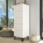Комод 5S/40 Borg белый Mebel Bos