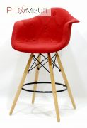 Стілець Напівбарний Leon Soft Bar Віскоза червоний K-9 Onder Mebli