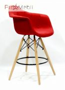 Стілець Напівбарний Leon Soft Bar Віскоза червоний K-9 Onder Mebli