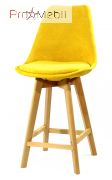 Стілець Напівбарний Milan Soft Bar 65 Шеніл жовтий G-100 Onder Mebli