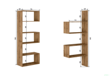 Стелаж Піксель 1 дуб аппалачі Світ Меблів