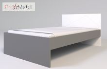 Ліжко Х-12 X-Скаут білий матовий/сірий матовий Санті