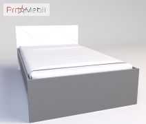Ліжко Х-12 X-Скаут білий матовий/сірий матовий Санті