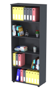 Стеллаж открытый Open Office NT5-80 антрацит Loft Design