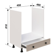 Тумба нижня Н45Пл Lux кухня Сью Світ Меблів