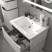 Тумба для ванної з умивальником 60 Space Line Alessa Air венге Sanwerk