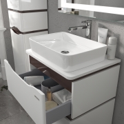Тумба для ванної з умивальником 60 Rapid Alessa Air венге Sanwerk