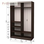 Шкаф-купе Roko 2.42.242.60-2 2 ДСП 179.2