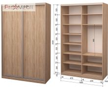Шкаф-купе Roko 2.64.242.60-2 2 ДСП 140
