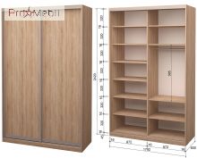 Шкаф-купе Roko 2.64.242.60-2 2 ДСП 179.2