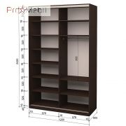 Шафа-купе Roko 2.64.242.60-2 ДСП дзеркало 120