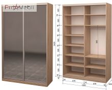 Шафа-купе Roko 2.64.242.60-2 2 дзеркала 120