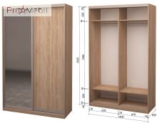 Шафа-купе Roko 2.22.242.60-1 ДСП дзеркало 120