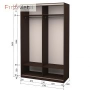 Шафа-купе Roko 2.22.242.60-1 ДСП дзеркало 179.2