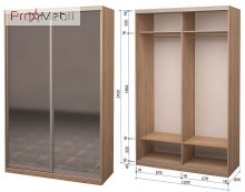 Шафа-купе Roko 2.22.242.60-1 2 дзеркала 120