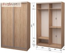 Шафа-купе Roko 2.22.242.60-3 2 ДСП 120