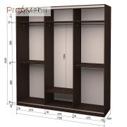 Шафа-купе Roko 3.222.242.60-3 3 ДСП 179.2